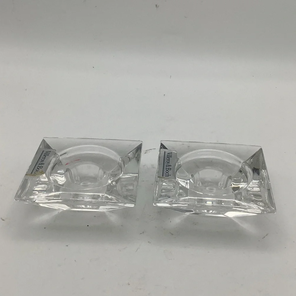 Villeroy & Boch Germany 24% Lead Crystal Candle Holders